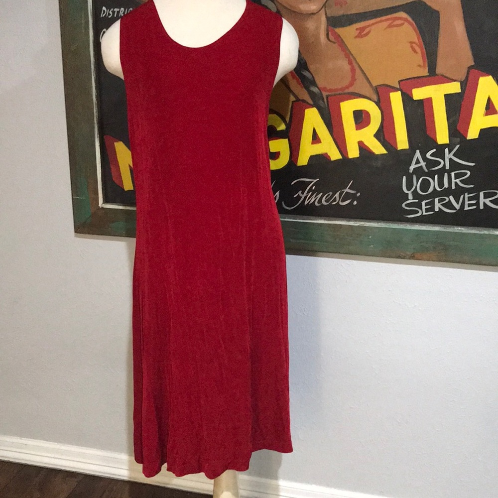 Vintage MaxiMa made in USA Red Stretch Dress